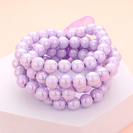 5PCS - Hologram Beaded Stretch Bracelets