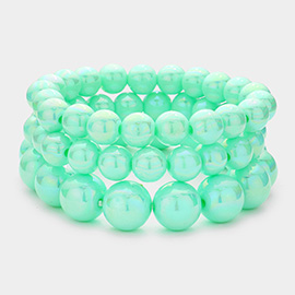 3PCS - Hologram Beaded Stretch Bracelets