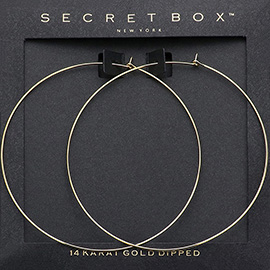 Secret Box_14K Gold Dipped Metal Hoop Earrings