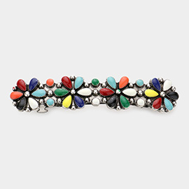 Floral Enamel Barrette