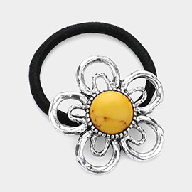 Flower Natural Stone Stretch Hairband