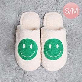 Smile Print Soft Home Indoor Floor Slippers