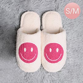 Smile Print Soft Home Indoor Floor Slippers