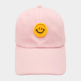 Smile Accented Solid Baseball Cap