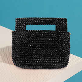 Studded Micro Mini Tote / Crossbody Bag