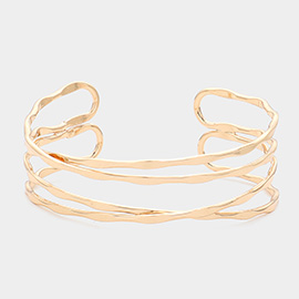 Crisscross Metal Cuff Bracelet