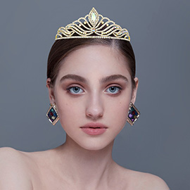 Marquise Stone Accented Princess Tiara