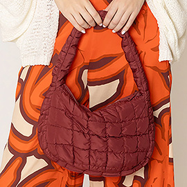 Quilted Puffer Tote / Shoulder Bag Cloud Bag