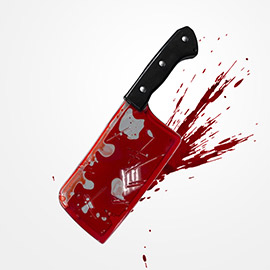 Bloody Butcher Knife Halloween Costume