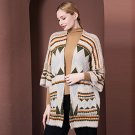 Boho Patterned Poncho