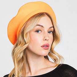 Stretchy Solid Beret Hat