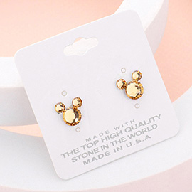 Mouse Character Stud Earrings