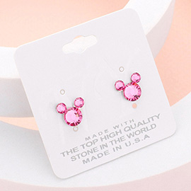 Mouse Character Stud Earrings