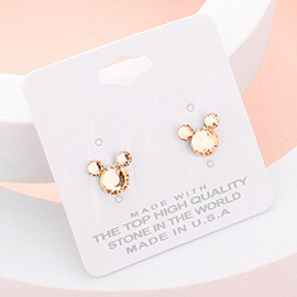 Mouse Character Stud Earrings