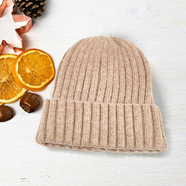 Solid Knit Beanie Hat