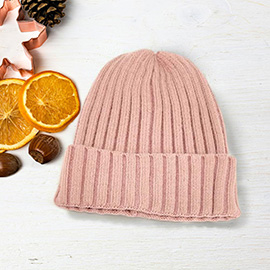 Solid Knit Beanie Hat