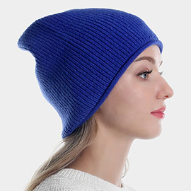 Solid Knit Beanie Hat