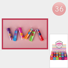 36PCS - Fruits Scent Magic Lipsticks