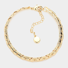 Brass Metal Chain Bracelet