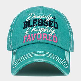 Deeply Blessed and highly Favored Message Vintage Baseball Cap