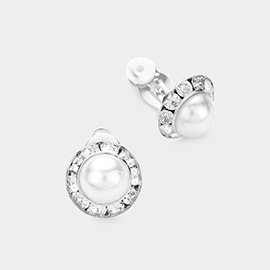 Pearl Clip On Earrings