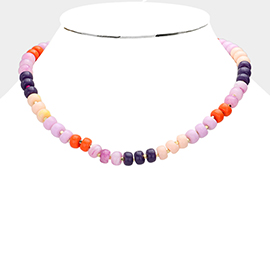 Natural Stone Beaded Necklace