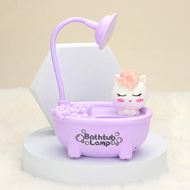 Bathtub Little Table Lamp Pencil Holder and Sharpener