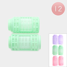 12 Set of 2 - Self Grip Hair Rollers