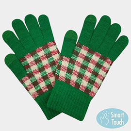 Checker Holiday Smart Touch Gloves