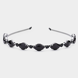 Marquise Stone Cluster Headband