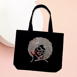 Bling Afro Tote Bag