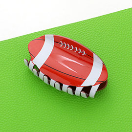 Football Acrylic Hair Claw Clip