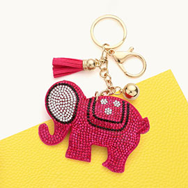 Bling Elephant Keychain