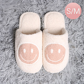 Smile Print Soft Home Indoor Floor Slippers