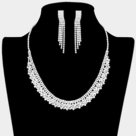 Rhinestone Paved Necklace