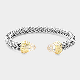 CZ Stone Tip Cuff Bracelet