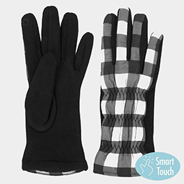 Buffalo Plaid Smart Touch Gloves