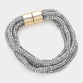 Bling Multi Layered Magnetic Bracelet