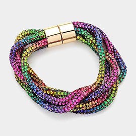 Bling Multi Layered Magnetic Bracelet