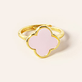 Gold Dipped Quatrefoil Ring