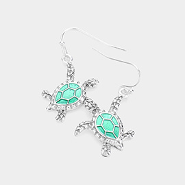 Sea Turtle Dangle Earrings