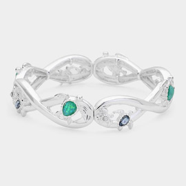 Sea Turtle Accented Stretch Bracelet