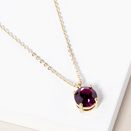 Febrary - Birthstone Pendant Necklace