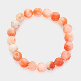 Natural Stone Beaded Stretch Bracelet