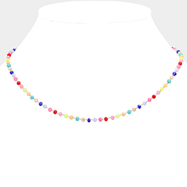 Faceted Beaded Necklace