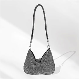 Bling Mesh Soft Evening Shoulder Bag / Crossbody Bag