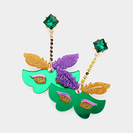 Mardi Gras Mask Earrings