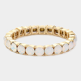 Round Stone Stretch Evening Bracelet