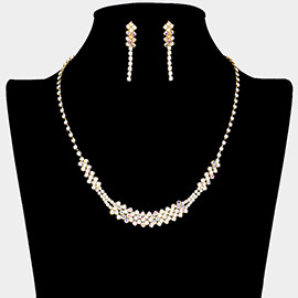 Rhinestone Paved Necklace