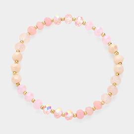 Faceted Beaded Stretch Bracelet